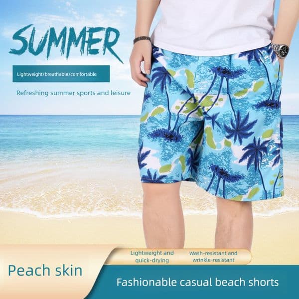 Designer Men's Beach Plus Size Quick-dry Loose Thin Five-point Sports Casual Floral Shorts Amazon Bestseller