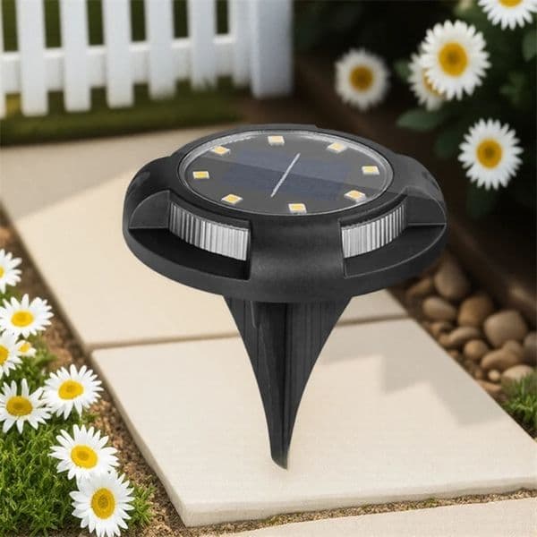 12 LED Solar Ground Lamp Waterproof Outdoor Garden Pathway Decking Lawn Light Solar Powered Ground Buried Light 250514BJ