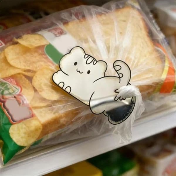 Bread Sealing Clip Funny Cat Butt Bread Clip Snack Food Storage Clips Stainless Steel Bag Sealer Heavy Duty Novelty Kitchen 260306BJ