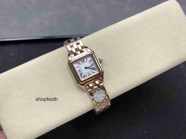 Top quality panthere watch watches watch women designer mens watch super clone watch swiss quartz movement sapphire crystal glass 316L steel strap 22mm with box ABWV