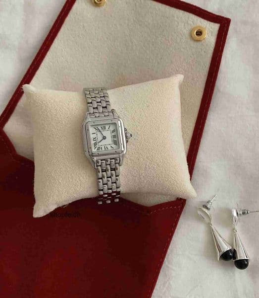 Top quality panthere watch watches watch women designer mens watch super clone watch swiss quartz movement sapphire crystal glass 316L steel strap 22mm with box 2MV3