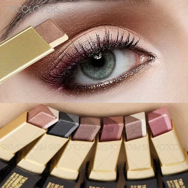 Laziness Glitter Fine Shimmer Gradient Eyeshadow Stick Two-Color Eyeshadow Stick Eyeshadow Stick for Eye Makeup C260420