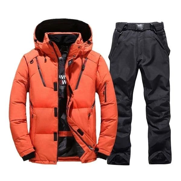 Thermal Winter Skiing Down Jacket Ski Suit Men Snowboard Bibs Pants Warm Set Male Snowmobile Clothing For Wear Overalls 251112BJ