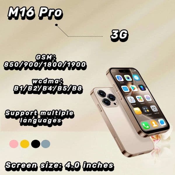 M16 Pro Smartphone 3G Student Smart Island Ultra Mini Mobile Phone New Model For Cross-Border Foreign Trade Technology smartphone