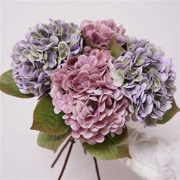 4Pcs High-end Latex Hydrangea Artificial Flowers Real Touch Hydrangea Luxury Home Decoration Party Wedding Flower Arrangement T260420D925