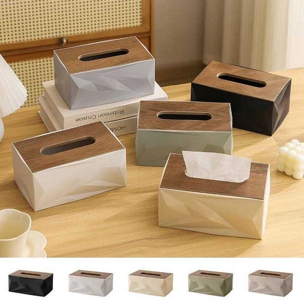 1PC Modern Luxury Light Tissue Box Multifunctional Square Napkin Holder High End Minimalist Design Living Room Dining Table H260420