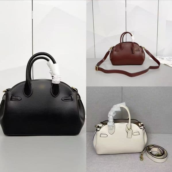 Empire bag Large Capacity Soft Empire Shoulder Bag Luxury Designer Natural Grain Leather Crossbody Bag Handbag Detachable Strap Clutch Bag Snap Pocket Tote Bag