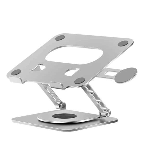 Aluminum 360 Rotatable Laptop Stand with Mobile Phone Holder S26420