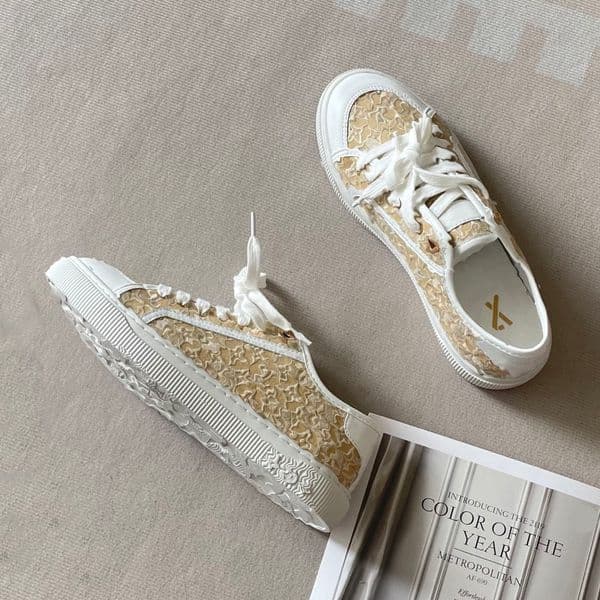Designer casual shoes Sneaker luxury womens sneakers rubber sole sneakers side lace up sports shoes