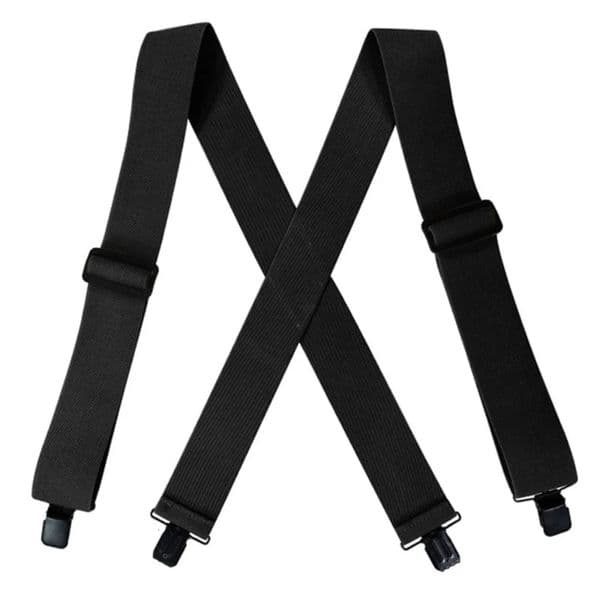 Heavy Duty Suspenders Big and Tall with 4 Clips Belt Loop X Back 5cm Wide Work Braces Adjustable Elastic for Men Women Fashion 260407