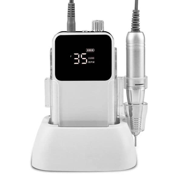 Drill Desktop Base 35000Rpm Manicure Electric Machine Nail File Pedicure Cordless Drilling professional nail salon equipment Free Shipping X260420