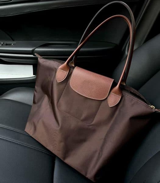 Designer Nylon Embroidered Bags Medium Unisex Laptop Totes Large Capacity Single Shoulder Bag Foldable Waterproof Fashion Hobo Handbags With Metal Buttons