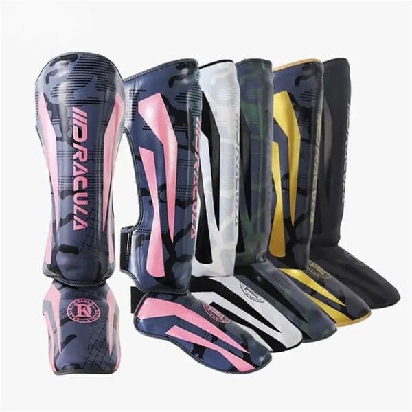 1 Pair High-Quality Boxing Shin Guards Ankle Protector MMA Muay Thai Training Leg Warmers Light Kicking Shin Pads 251112BJ