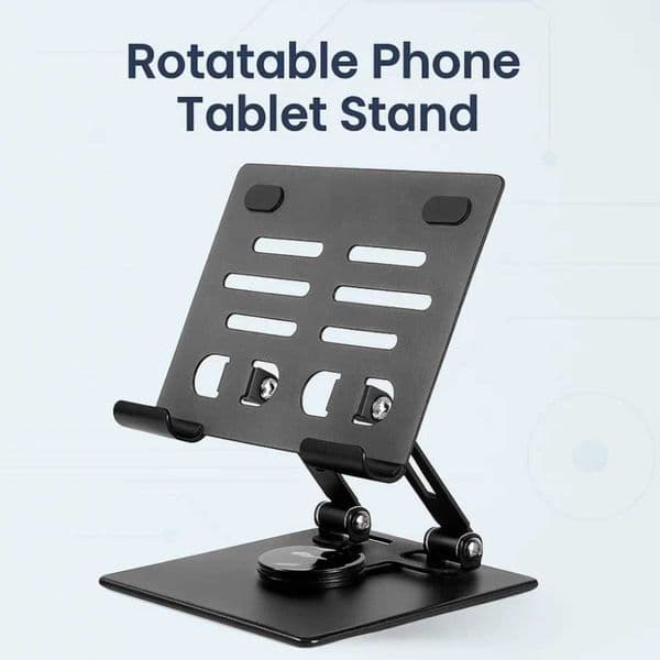 360 Rotation Tablet Stand Adjustable Heat Dissipation Tablet Holder Anti Slip Multi Angle Tablet Phone Bracket Tablet/Phone S26420