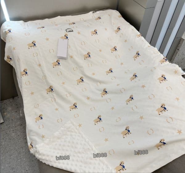 Baby Boys Girls Designer Blanket Summer Letters Printed Soft Cotton Toddler Infant Fall Spring Autumn Brand Quilt Brand Babies Blankets Swaddling L260515