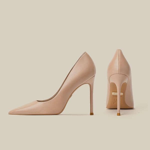 Soft Leather High Heels Women Thin Heel Pointed Toe New Spring Summer Autumn Winter Versatile Nude Shoes
