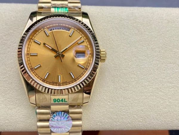 Top Grade Men Automatic Wristwatch Japan 8215 Movement 36mm Steel Gold Case Full Diamond Bezel Classic Fashion Date Watch