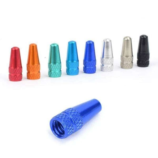 40pcs Aluminum Alloy Bicycle Tire FV Cap Covered Protector Road MTB Tyre Dustproof Bike Presta Valve