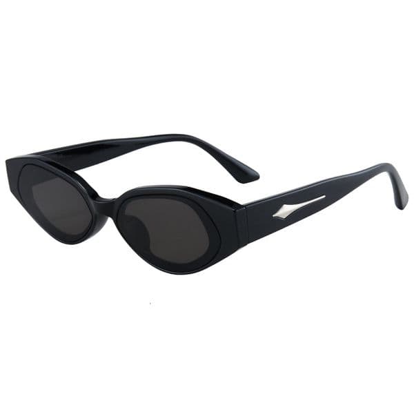 19658 fashion small-frame sunglasses, unisex, versatile for street photography, cat-eye sunglasses