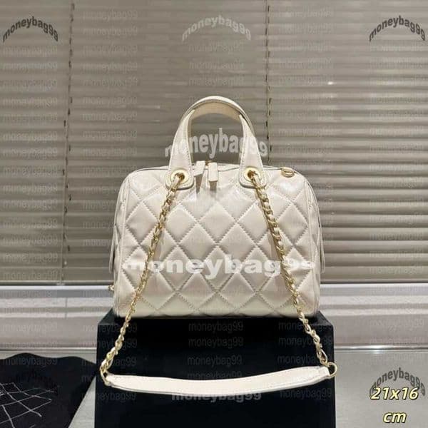 Boston Bags Designer 25A Bowling Top Handle Shoulder Boston Crossbody Bag Handbag Pillow Purse High Quality 21m