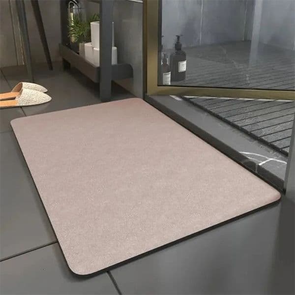 Summer Simple Solid Colour Diatomite Floor Mat Non-Slip Kitchen Entrance Bathroom Carpet Home Decoration 260109BJ
