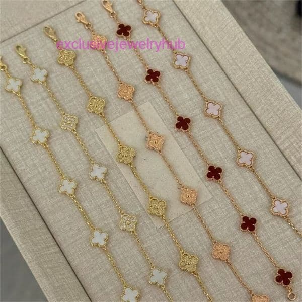 vanly cleeff Mini Bracelet Classic Fashion Womens Agate Shell Jewelry Womens Womens Wedding Mothers Day Bracelet vanly cleeefly
