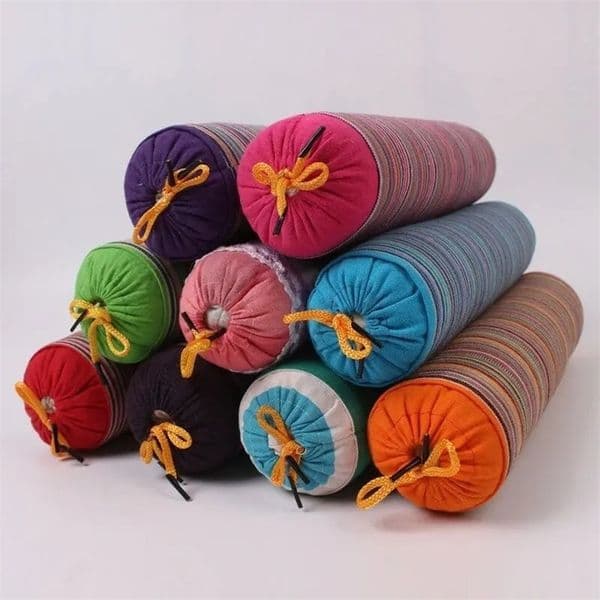 Stripe Yoga Cervical Pillow Old Coarse Cloth Buckwheat Pillow Health Care Stick Pillow Cervical Physiotherapy Neck Pillow 260228BJ