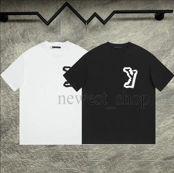 Europe mens t shirts paris men letter print T shirt High Street tshirts Designers luxury t-Shirts back classical pinted tee usa size