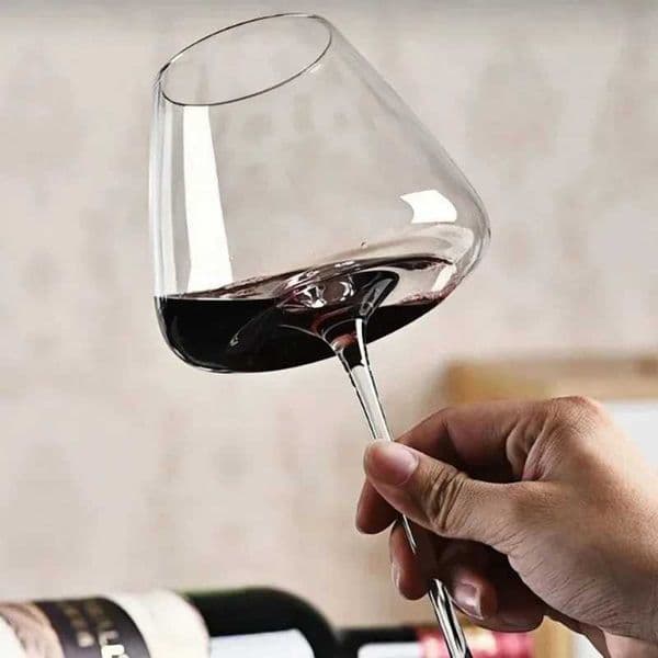 720ml Crystal Burgundy Wine Glasses Set Modern Fluted Design Dishwasher Safe for Red Wine Tasting Home Bar Decor Gift T260420