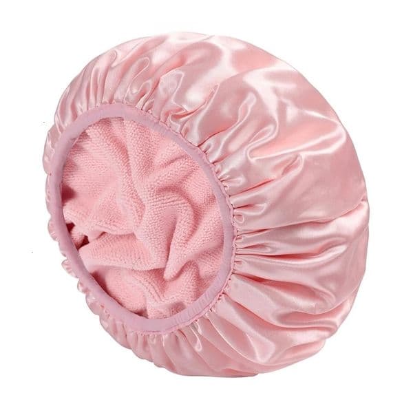 1Pc Reusable 3-layer shower cap extra large waterproof shower cap adjustable womens shower cap perfect for girls 250527BJ