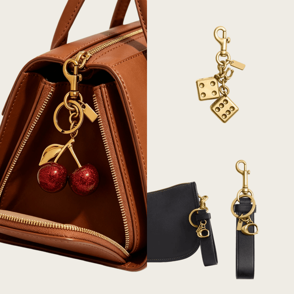 Designer Keychain Wallet Luxury Bag Charm Little Dinosaur Spike Car Keychains Stainless Steel Gold Plated Designer Bag Charm Women Charms For Purse hg903