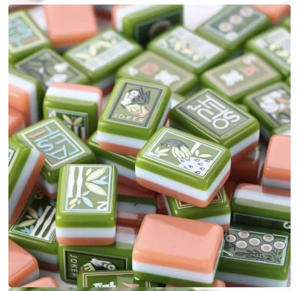Wholesale 4-layer American-style 160 Per Pack Modern Style Portable Deluxe Acrylic Mahjong Tiles Suitable For 4-player Tabletop Games