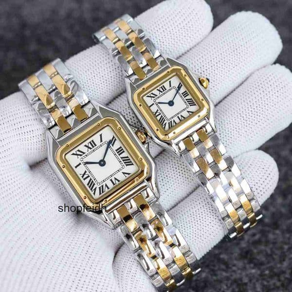 Top quality panthere watch watches watch women designer mens watch super clone watch swiss quartz movement sapphire crystal glass 316L steel strap 22mm with box CAAN