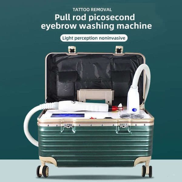Ace Fashion Design Rod Pull Picosecond Laser Tattoo Removal Skin Whitening Machine 5 Probes Portable Carbon Peeling Blackhead Remove Pico Device