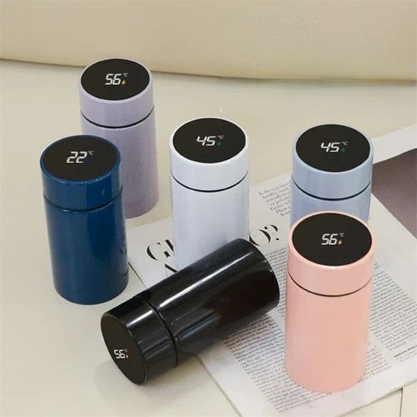 200ML Smart Thermos Water Bottle Intelligent Temperature Display Stainless Steel Vacuum Flasks Thermoses with Filter Tee Cup 251218BJ