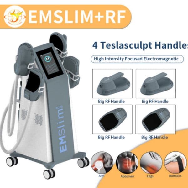 Slimming Machine 4 Handles Emslim RF EMS Slim Electromagnetic Muscle Building Fat Burning Machines Ultrashape Machine CE13