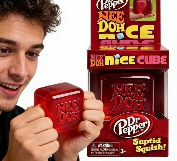 STOCK New Schylling Needoh Nice Sensory Squeezing Cube Stress Relief Fingertip Release Toy For Pinching And Playing Free Fast Shipping-Y Hj26421 Shipping