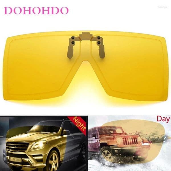 Sunglasses Luxury Oversized One-Piece Driving Anti-Glare Clip-On Women Outdoor Sports Night Vision Polarized Goggles UV400