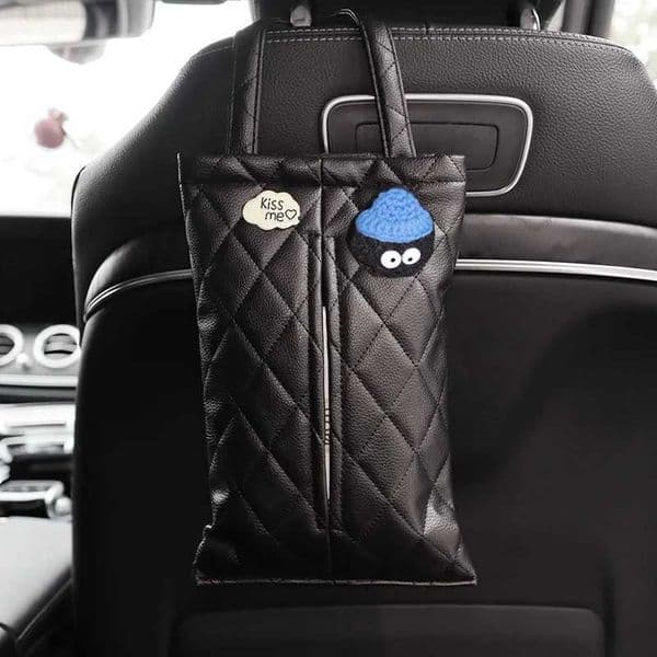 Cute Cartoon Cloud Doll Car Tissue Box Seat Headrest Leather Paper Tower Holder Auto Interior Organizer Styling Car Accessories C260421