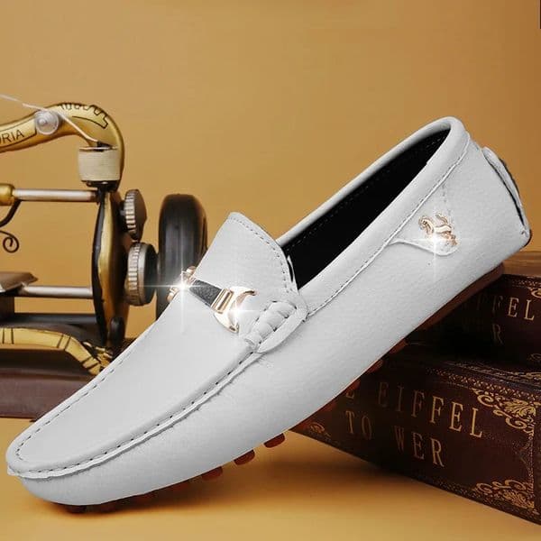 Mens Leather Shoes Drving Shoes Soft Comfortable Slip on Office Man Formal Shoes Wedding Party Casual Shoe Breath Lazy Loafers 260421