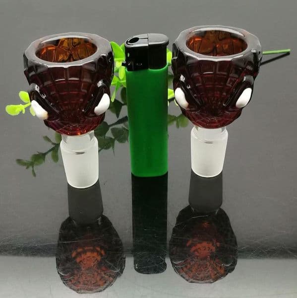 Glass Pipes Smoking Hand-blown Beautifully Handcrafted Smoking Pipe Colorful cartoon patterned glass cigarette holder adapter