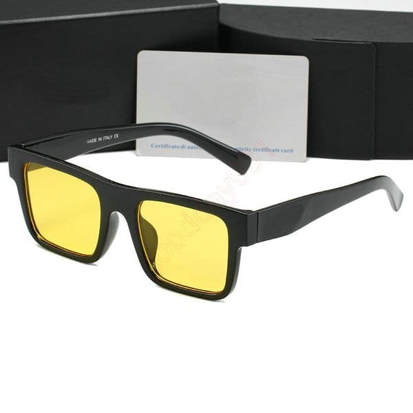 Sunglasses designer womens Mens Luxury New Red Brand Designer Vintage square Sunglasses Woman Retro Clear Lens Eyewear Square Sun Glasses For Female Male UV400 005