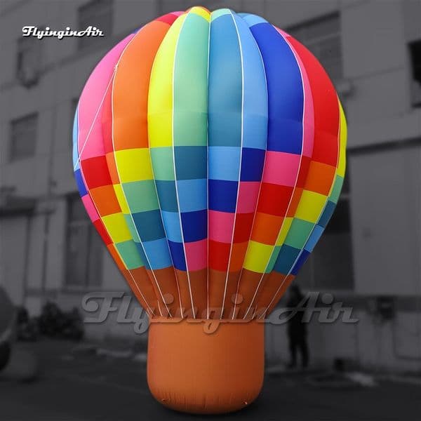 Amazing Outdoor Large Inflatable Fire Ballon Model Airblown Replica Hot Air Balloon With Blower For Event Show