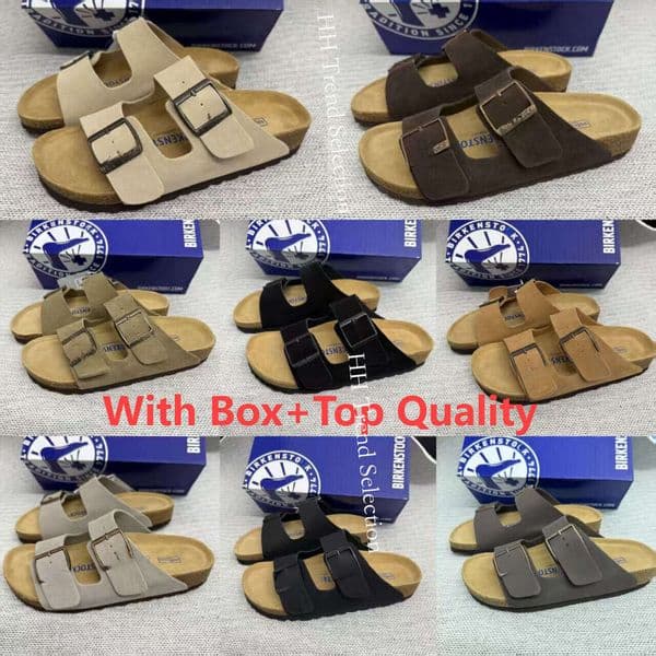 Unisex Birkenshock Sandals In Sizes 35-46, Large Sizes, Summer 2026 New Style, Two-strap Flip-flops, Genuine Leather Thick Soles, Outdoor Wear, Casual Sandals.