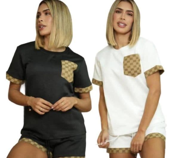 women Tracksuit Designer Letter Printed Luxury Women 2 Piece Set Short Sleeve T-shirt and Shorts Suits two-piece set