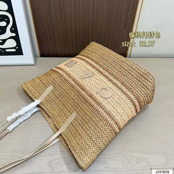Woven tote bag Lafite grass bag Designer Bags Tote Bag Luxury Bag Beach Bag Women's Fashion Bags Linen Canvas Bag High-Quality Shoulder Bag Large Capacity Shopping1