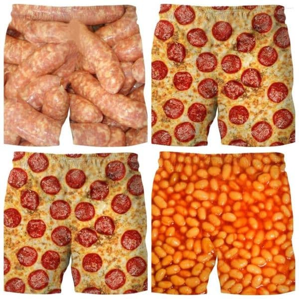 Men's Shorts A Must-have For Adult Social Enthusiasts! Food Series Quirky 3D Printed Party Hawaiin Vacation Beach