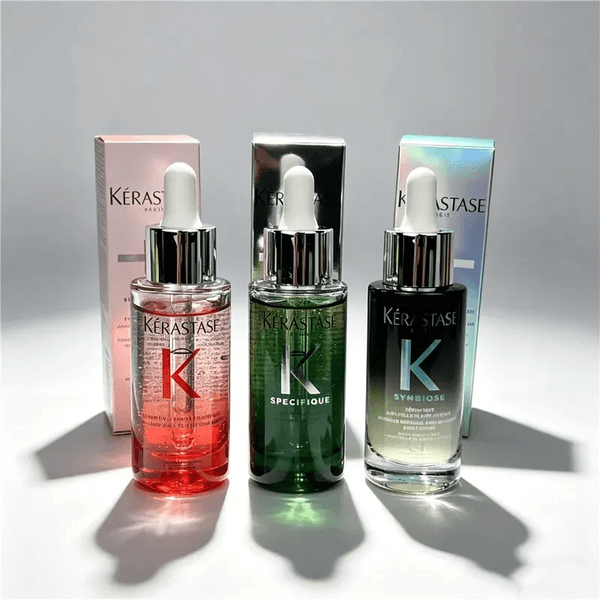 30ml KERASTASE Hair Serum Oil Control Scalp Soothing Essence Green Pink Bottle Vitality Ginger Scalp Essence Free Dandruff Cleansing Essential oils Fast Delivery