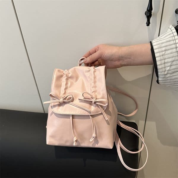 Bestseller Ballet Style Women 2025 New Fashionable High-End College Students, Suitable For Going Out And Shopping, Small Handheld Backpack Ddmytues