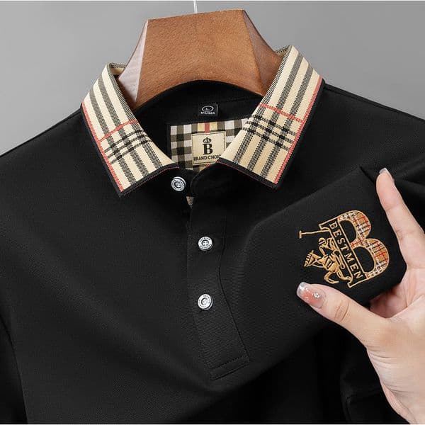 Men Designer Polo Shirt Luxury Cotton Embroidered Short Sleeve Turn-down Collar Loose Business Casual Top for Men Women